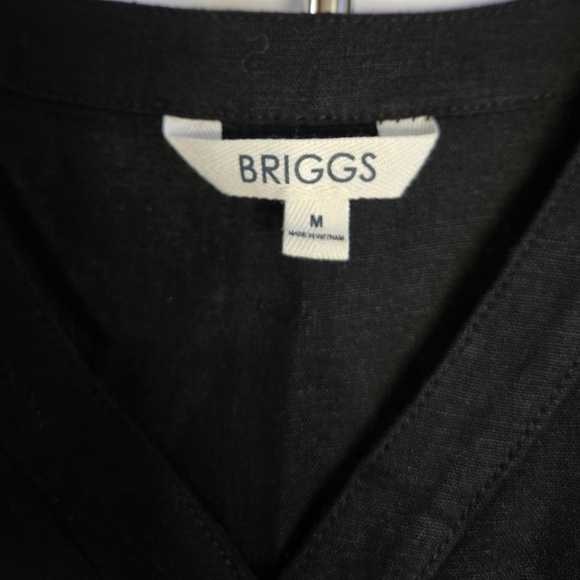 Briggs Linen Blend V-Neck Dress with Pockets | Size Med - Picture 2 of 11